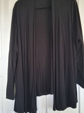 1X Penningtons Black Open-Front Cardigan Lightweight
